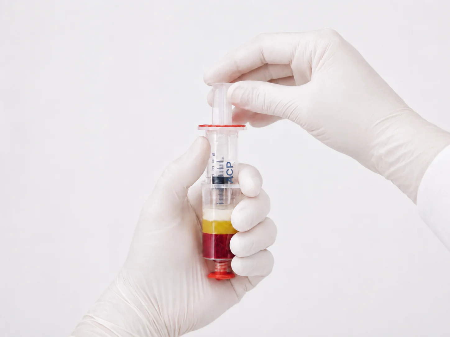 Aufbereitung von Eigenblut im Arthrex ACP-Doppelspritzensystem